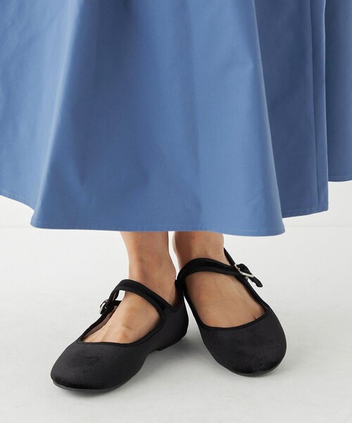 セール】Sophora:ベロア メリージェーン シューズ（その他シューズ