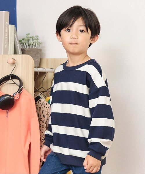 BREEZE（ブリーズ）の「【どっちも正解】DAISUKI 総柄トレーナー（スウェット・キッズ・チェック/ラベンダー/レッド/ダークグリーン/グレー/その他2/チャコール/ブラウン・130/140/110/120/100/80/90）」の7枚目の写真