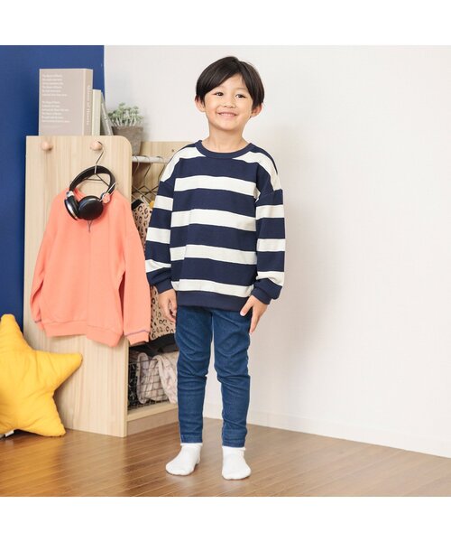 BREEZE（ブリーズ）の「【どっちも正解】DAISUKI 総柄トレーナー（スウェット・キッズ・チェック/ラベンダー/レッド/ダークグリーン/グレー/その他2/チャコール/ブラウン・130/140/110/120/100/80/90）」の10枚目の写真