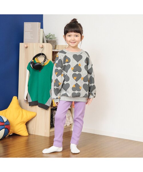 BREEZE（ブリーズ）の「【どっちも正解】DAISUKI 総柄トレーナー（スウェット・キッズ・チェック/ラベンダー/レッド/ダークグリーン/グレー/その他2/チャコール/ブラウン・130/140/110/120/100/80/90）」の16枚目の写真