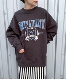 LEPSIM | 【DISCUS/ディスカス】グラフィック裏毛プルオーバー 906052(スウェット)