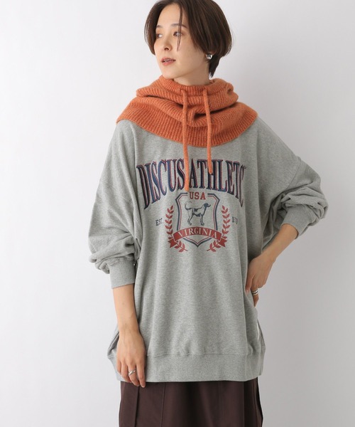 LEPSIM（レプシィム）の「【DISCUS／ディスカス】グラフィック裏毛プルオーバー　906052（スウェット・レディース・グリーン/オフホワイト/チャコールグレー/ブルー/グレー/チャコール/アイボリー・FREE）」の17枚目の写真