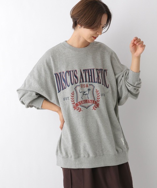 LEPSIM（レプシィム）の「【DISCUS／ディスカス】グラフィック裏毛プルオーバー　906052（スウェット・レディース・グリーン/オフホワイト/チャコールグレー/ブルー/グレー/チャコール/アイボリー・FREE）」の18枚目の写真