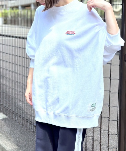 LEPSIM（レプシィム）の「【DISCUS／ディスカス】グラフィック裏毛プルオーバー　906052（スウェット・レディース・グリーン/オフホワイト/チャコールグレー/ブルー/グレー/チャコール/アイボリー・FREE）」の8枚目の写真