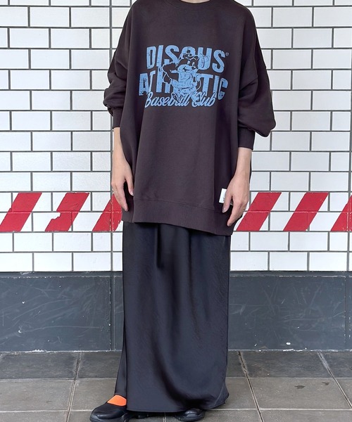 LEPSIM（レプシィム）の「【DISCUS／ディスカス】グラフィック裏毛プルオーバー　906052（スウェット・レディース・グリーン/オフホワイト/チャコールグレー/ブルー/グレー/チャコール/アイボリー・FREE）」の21枚目の写真