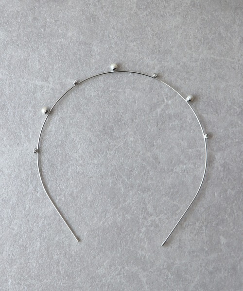 BLUEEAST（ブルーイースト）の「ビジュー＆パールカチューシャ（カチューシャ・レディース・シルバー/シルバー系/ゴールド系/ゴールド・FREE）」の16枚目の写真