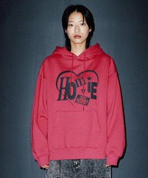 ISTKUNST | A'GEM/9 × .kom『ISTKUNST/イストクンスト』HOMIE HEART HOODIE/ホーミーハート プルオーバーパーカー(パーカー)
