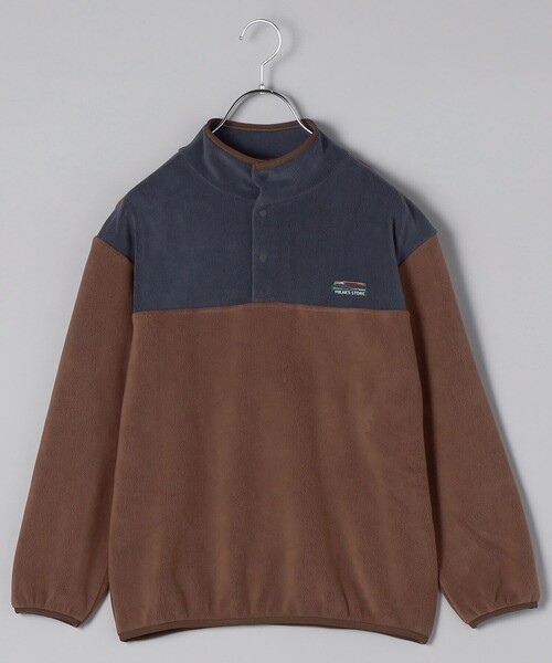FREAK'S STORE（フリークスストア）の「限定展開 KIDS ハーフスナップフリースPO / キッズ / 子供服 /フリース プルオーバー（その他アウター・キッズ・ブラウン/ブラック/ベージュ/サックスブルー・150/130/110/140/120）」の5枚目の写真