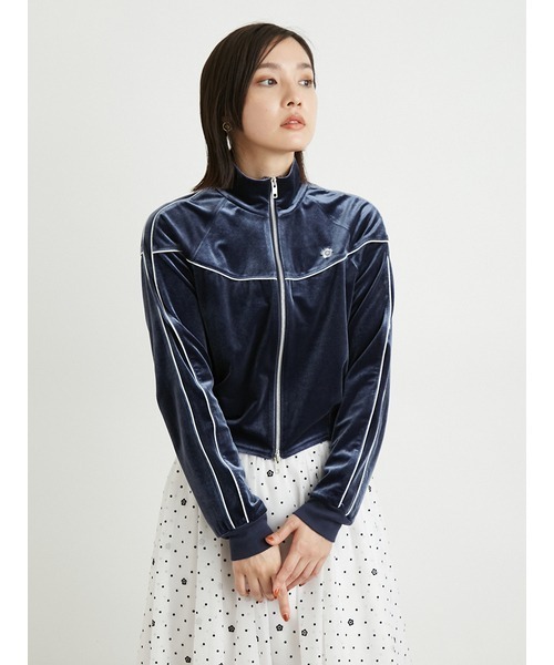 LILY BROWN（リリーブラウン）の「【LILY BROWN×MARY QUANT】ベロアトラックジャケット（ジャージ・レディース・ネイビー/ピンク・FREE）」の19枚目の写真