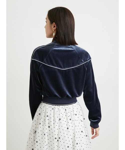 LILY BROWN（リリーブラウン）の「【LILY BROWN×MARY QUANT】ベロアトラックジャケット（ジャージ・レディース・ネイビー/ピンク・FREE）」の20枚目の写真