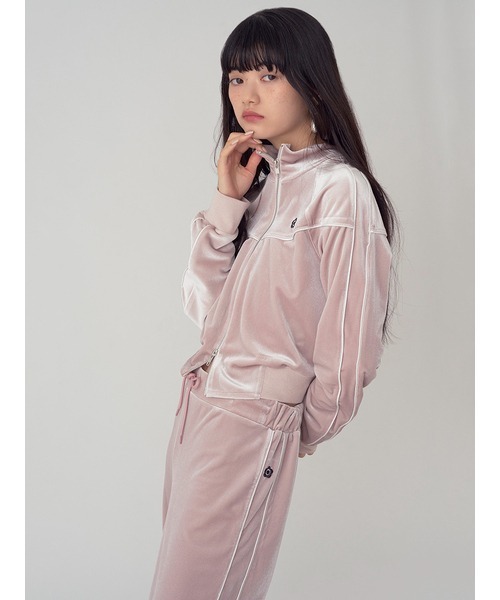 LILY BROWN（リリーブラウン）の「【LILY BROWN×MARY QUANT】ベロアトラックジャケット（ジャージ・レディース・ネイビー/ピンク・FREE）」の10枚目の写真