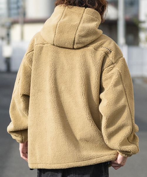 Red Cap Girl(レッドキャプガール)の「【a-r】〔Red Cap Girl/レッドキャップガール〕裏フリース デタッチャブルワッペン シープボアジャケット(ブルゾン・メンズ・ブラック/ホワイト/ベージュ・MEDIUM/LARGE)」の10枚目の写真