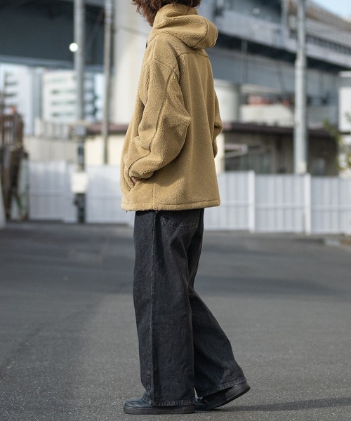 Red Cap Girl(レッドキャプガール)の「【a-r】〔Red Cap Girl/レッドキャップガール〕裏フリース デタッチャブルワッペン シープボアジャケット(ブルゾン・メンズ・ブラック/ホワイト/ベージュ・MEDIUM/LARGE)」の13枚目の写真