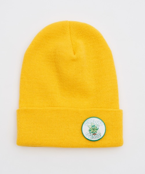 SIDEWAY STANCE(サイドウェイスタンス)の「【SIDEWAY STANCE】缶バッジ付き ニットキャップ(ニットキャップ/ビーニー・メンズ・杢グレー/ブルー/チャコール/パープル/グリーン/ブラック系/イエロー/ライトイエロー/ライトグリーン/ホワイト/ブラック系1/ブラック/ブラック系2/レッド/ブラウン/ベージュ・FREE)」の14枚目の写真