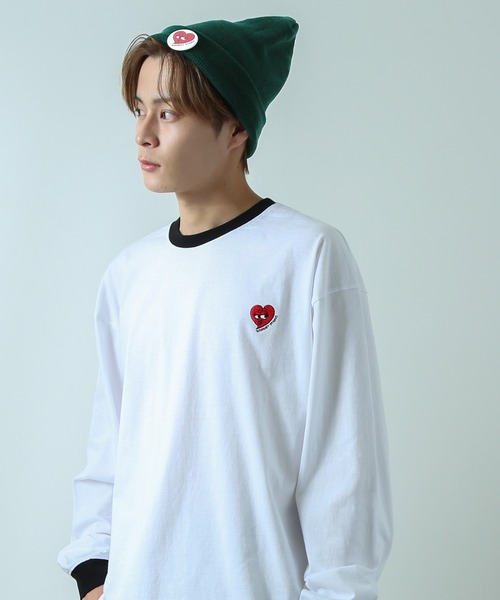 SIDEWAY STANCE(サイドウェイスタンス)の「【SIDEWAY STANCE】缶バッジ付き ニットキャップ(ニットキャップ/ビーニー・メンズ・杢グレー/ブルー/チャコール/パープル/グリーン/ブラック系/イエロー/ライトイエロー/ライトグリーン/ホワイト/ブラック系1/ブラック/ブラック系2/レッド/ブラウン/ベージュ・FREE)」の19枚目の写真