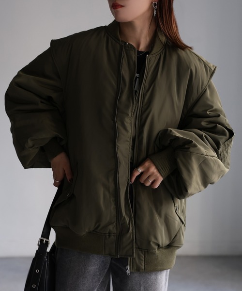 Riberry（リベリー）の「マルチWAYレイヤード中綿ダウン（MA-1）」 - WEAR