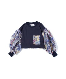 F/CE.  | F/CE. PAISLEY JACQUARD SLEEVE TOP / エフシーイー ペイズリー ジャカード スリーブ トップ(Tシャツ/カットソー)