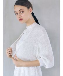 MERCURYDUO | 透かし編みラメ混ボレロカーディガン(カーディガン/ボレロ)