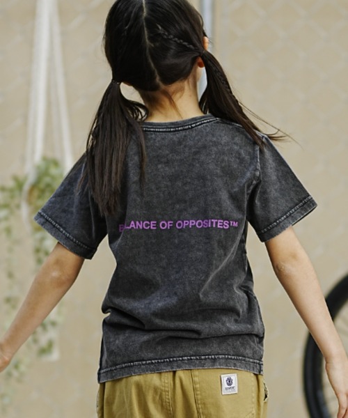 RVCA（ルーカ）の「RVCA/ルーカ RVCA/ルーカ キッズ 半袖Tシャツ 定番ロゴデザイン 親子コーデ BE045-226（Tシャツ/カットソー・キッズ・ブラック/ホワイト/ブラック×パープル・130cm/140cm/150cm/160cm）」の9枚目の写真