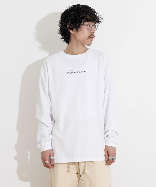 THE GOODLAND MARKET（ザグッドランドマーケット）の「ザ グッドランド マーケット　LONG-SLEEVE T-SHIRTS LOGO（Tシャツ/カットソー・メンズ・ホワイト・MEDIUM/X-LARGE）」の2枚目の写真