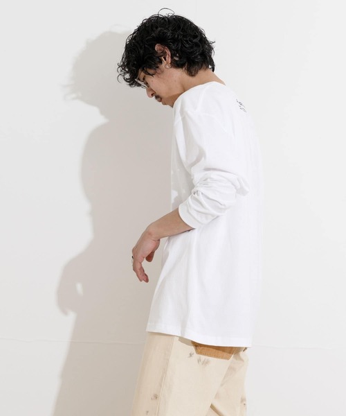 THE GOODLAND MARKET（ザグッドランドマーケット）の「ザ グッドランド マーケット　LONG-SLEEVE T-SHIRTS LOGO（Tシャツ/カットソー・メンズ・ホワイト・MEDIUM/X-LARGE）」の3枚目の写真