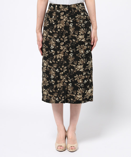 mystic(ミスティック)の「花柄タイトスカート(スカート・レディース・カーキ/ベージュ/ブラック・フリ-)」の11枚目の写真