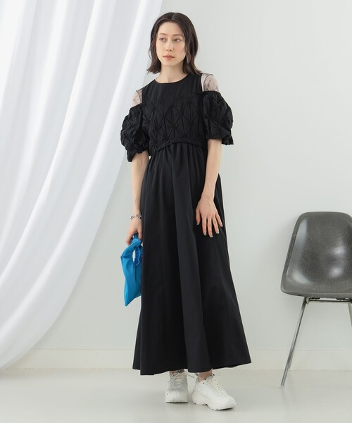 Ray BEAMS（レイビームス）の「Ray BEAMS / プリント チュール メロー Tシャツ（Tシャツ/カットソー・レディース・グレー/ブラウン・ONE SIZE）」の12枚目の写真