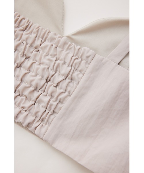 VIS（ビス）の「【セットアップ対応】ナイロンビスチェ【洗える】（キャミソール・レディース・ベージュ系その他2/ブラック・M/S）」の9枚目の写真