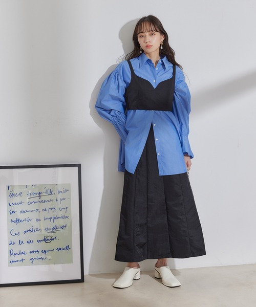 セール】【セットアップ対応】ナイロンビスチェ【洗える