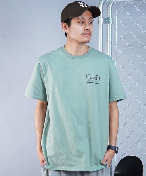 BRIXTON(ブリクストン)の「BRIXTON/ブリクストン 半袖Tシャツ バックプリント ブランドロゴ 17118(Tシャツ/カットソー・メンズ・ブラック/グリーン/イエロー・M/L)」の13枚目の写真