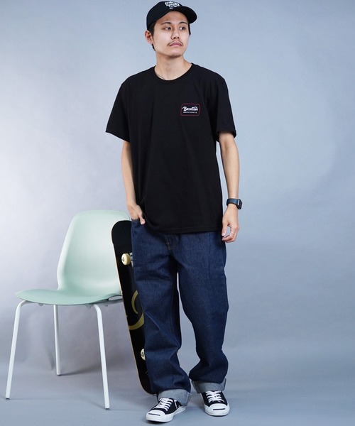 BRIXTON(ブリクストン)の「BRIXTON/ブリクストン 半袖Tシャツ バックプリント ブランドロゴ 17118(Tシャツ/カットソー・メンズ・ブラック/グリーン/イエロー・M/L)」の8枚目の写真