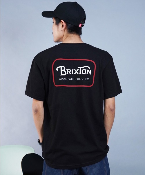 BRIXTON(ブリクストン)の「BRIXTON/ブリクストン 半袖Tシャツ バックプリント ブランドロゴ 17118(Tシャツ/カットソー・メンズ・ブラック/グリーン/イエロー・M/L)」の6枚目の写真