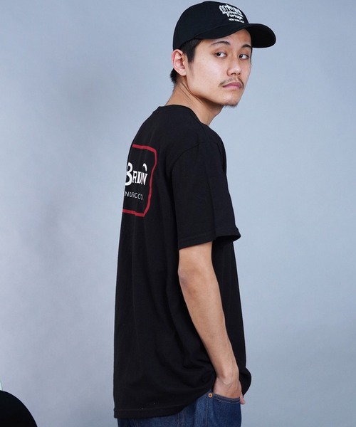 BRIXTON(ブリクストン)の「BRIXTON/ブリクストン 半袖Tシャツ バックプリント ブランドロゴ 17118(Tシャツ/カットソー・メンズ・ブラック/グリーン/イエロー・M/L)」の7枚目の写真