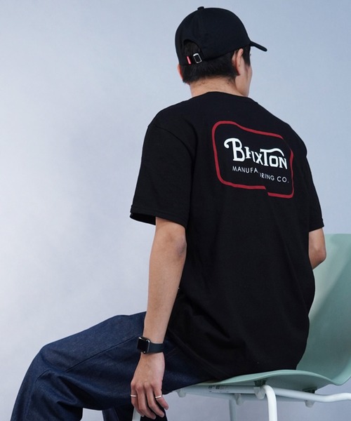 BRIXTON(ブリクストン)の「BRIXTON/ブリクストン 半袖Tシャツ バックプリント ブランドロゴ 17118(Tシャツ/カットソー・メンズ・ブラック/グリーン/イエロー・M/L)」の12枚目の写真