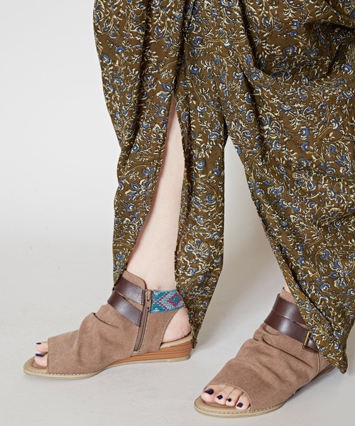 チャイハネ（チャイハネ）の「【チャイハネ】サルカムパンツ（その他パンツ・レディース・イエロー/カーキ/レッド・FREE）」の4枚目の写真