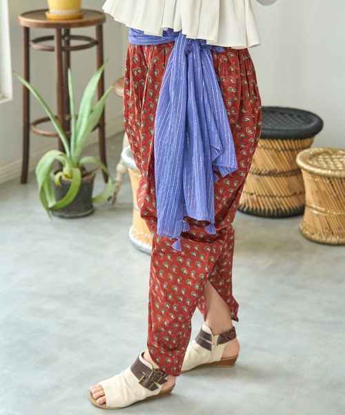 チャイハネ（チャイハネ）の「【チャイハネ】サルカムパンツ（その他パンツ・レディース・イエロー/カーキ/レッド・FREE）」の12枚目の写真