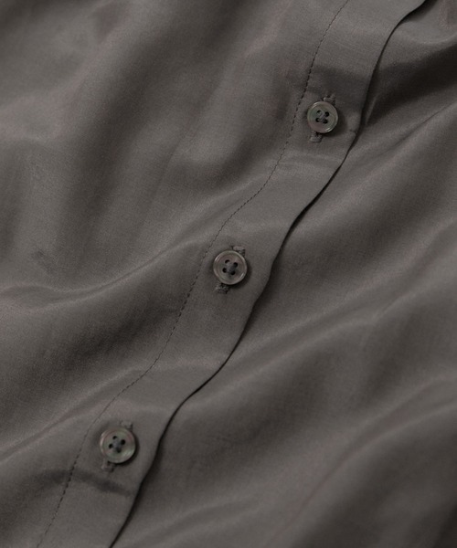 SALON adam et rope' コットンシルクシアーギャザーブラウス ZOZOTOWN限定】コットンシルクシアーギャザーブラウス（シャツ