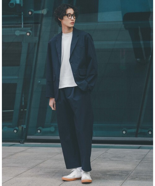 THE SHOP TK (ザ ショップ ティーケー )の「◆【MOVE FREE MOVE MORE 】【セットアップ可】SOLOTEXダブルクロスイージーパンツ(その他パンツ・メンズ・ナチュラル/ネイビー・04/03/02/01)」の3枚目の写真