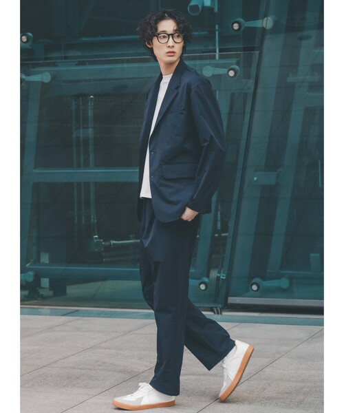 THE SHOP TK (ザ ショップ ティーケー )の「◆【MOVE FREE MOVE MORE 】【セットアップ可】SOLOTEXダブルクロスイージーパンツ(その他パンツ・メンズ・ナチュラル/ネイビー・04/03/02/01)」の4枚目の写真