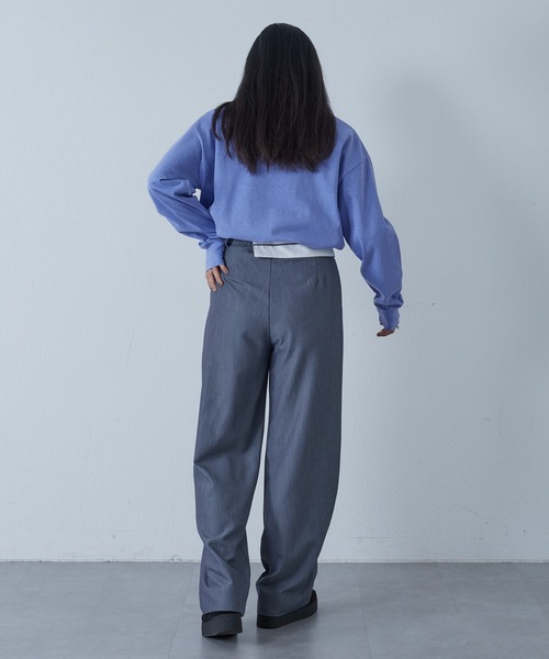 COLONY 2139(コロニートゥーワンスリーナイン)の「10/天竺長袖Tシャツ(Tシャツ/カットソー・レディース・ライム/オフホワイト/ブルー・FREE)」の13枚目の写真