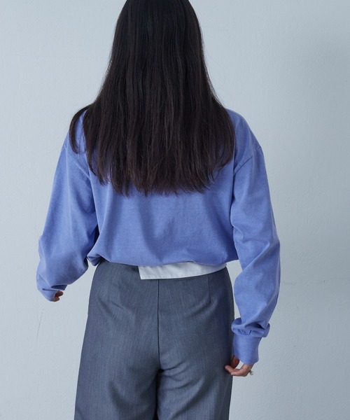 COLONY 2139(コロニートゥーワンスリーナイン)の「10/天竺長袖Tシャツ(Tシャツ/カットソー・レディース・ライム/オフホワイト/ブルー・FREE)」の17枚目の写真