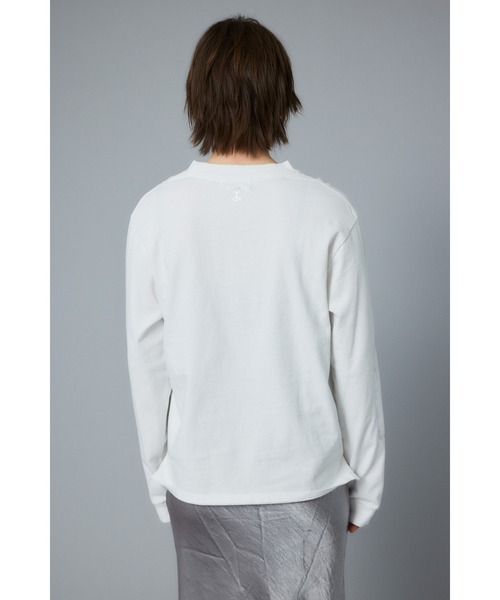 HeRIN.CYE(ヘリンドットサイ)の「Wine long T-shirt ワインロングTシャツ(Tシャツ/カットソー・レディース・ホワイト/ブラック・FREE)」の9枚目の写真