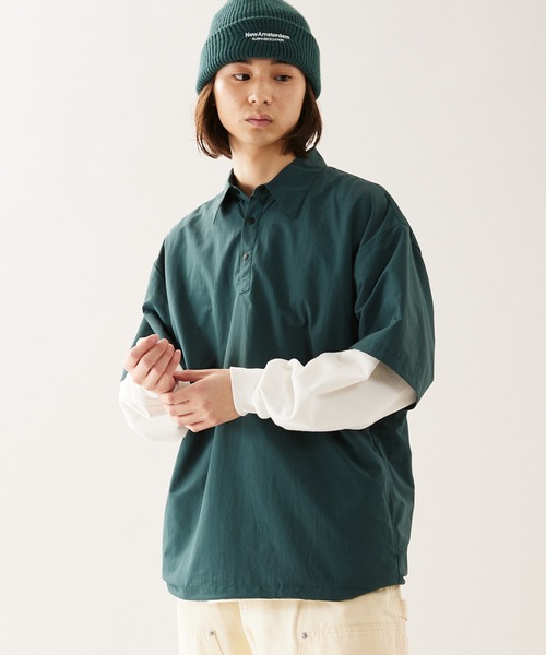JOURNAL STANDARD(ジャーナルスタンダード)の「【ZOZO限定】FUNCTION SH PO SS / ファンクション プルオーバー 半袖(シャツ/ブラウス・メンズ・チャコールグレー/グレイッシュブルー/ネイビー/モスグリーン/ブラック/ライトベージュ/カーキ・M/L)」の20枚目の写真
