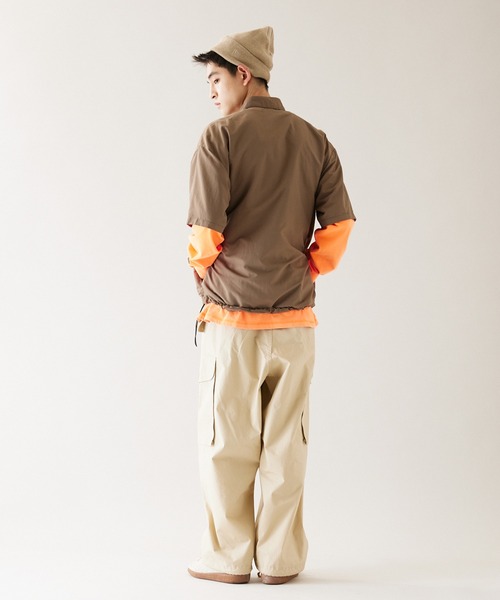 JOURNAL STANDARD(ジャーナルスタンダード)の「【ZOZO限定】FUNCTION SH PO SS / ファンクション プルオーバー 半袖(シャツ/ブラウス・メンズ・チャコールグレー/グレイッシュブルー/ネイビー/モスグリーン/ブラック/ライトベージュ/カーキ・M/L)」の11枚目の写真