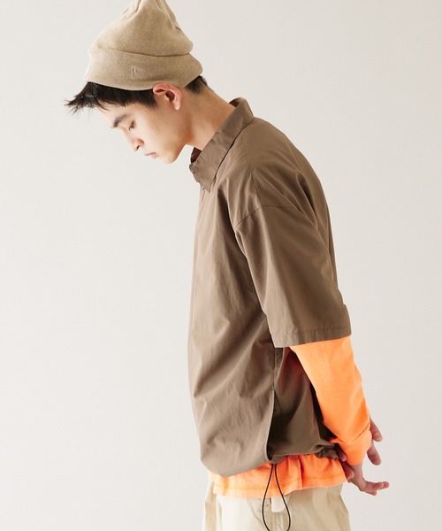 JOURNAL STANDARD(ジャーナルスタンダード)の「【ZOZO限定】FUNCTION SH PO SS / ファンクション プルオーバー 半袖(シャツ/ブラウス・メンズ・チャコールグレー/グレイッシュブルー/ネイビー/モスグリーン/ブラック/ライトベージュ/カーキ・M/L)」の13枚目の写真