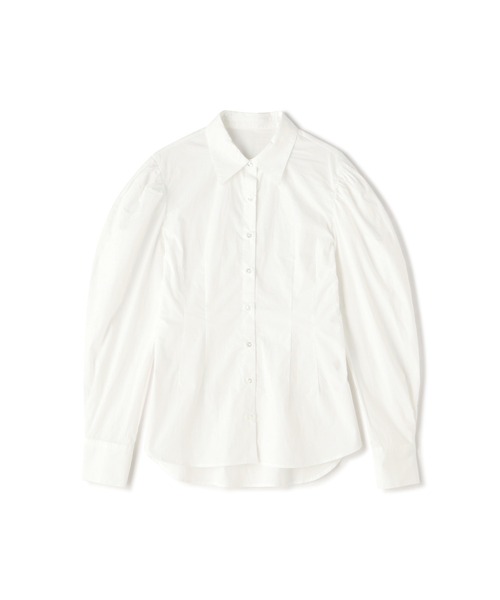 FREE'S MART(フリーズマート)の「ウエストシェイプミドル丈シャツ(シャツ/ブラウス・レディース・サックスブルー/ホワイト・FREE)」の3枚目の写真