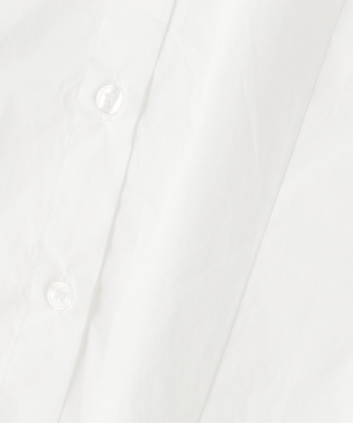 FREE'S MART(フリーズマート)の「ウエストシェイプミドル丈シャツ(シャツ/ブラウス・レディース・サックスブルー/ホワイト・FREE)」の4枚目の写真