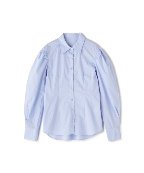 FREE'S MART(フリーズマート)の「ウエストシェイプミドル丈シャツ(シャツ/ブラウス・レディース・サックスブルー/ホワイト・FREE)」の5枚目の写真