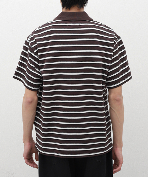 Jieda（ジエダ）の「【JIEDA / ジエダ】BORDER KANOKO ポロ SS（ポロシャツ・メンズ・ブラウン・1）」の18枚目の写真