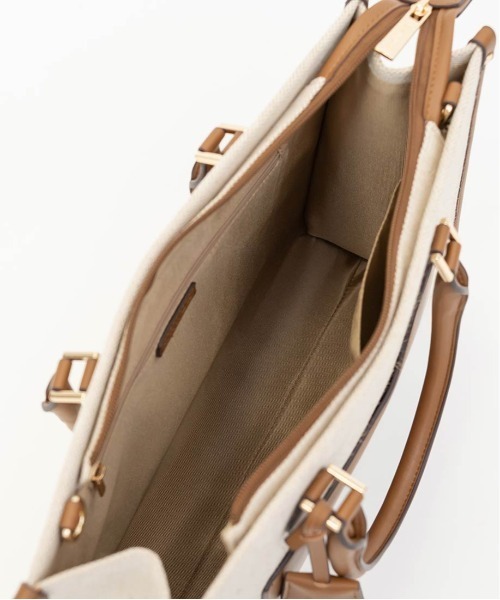 RANDA（ランダ）の「【A4対応】キャンバス×PU 2WAYトートバッグ（トートバッグ・レディース・ブラック/ベージュ/ホワイト系その他・FREE）」の15枚目の写真